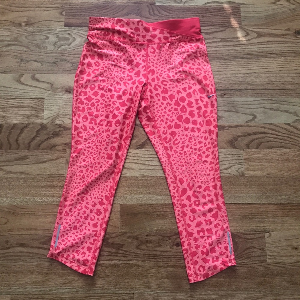 Pink Leopard Print Nike Leggings